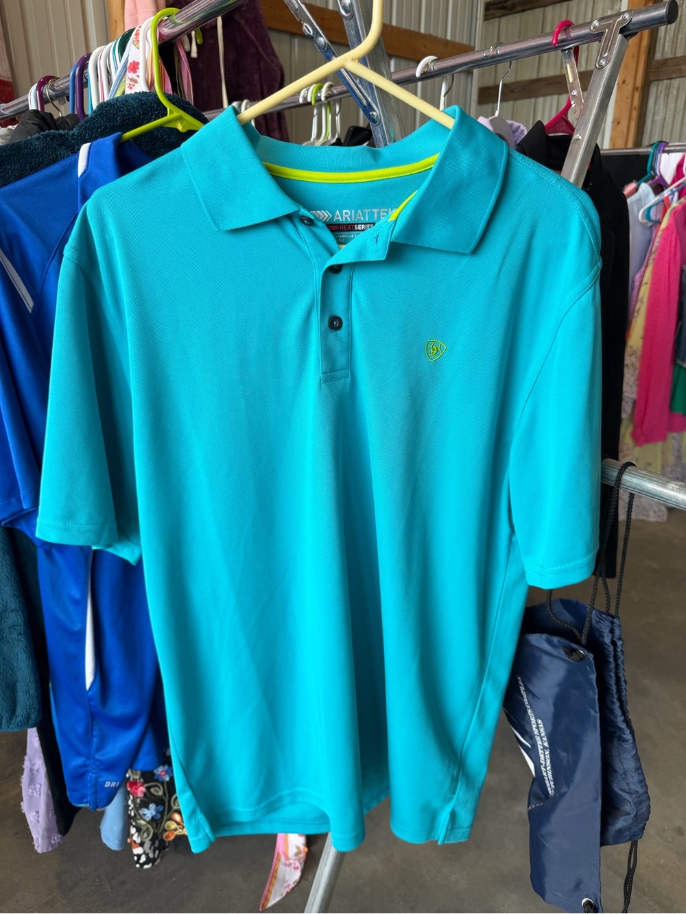 Ariat Men’s Teal Performance Polo